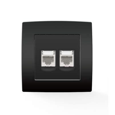 CITY computer socket RJ45 - double anthracite