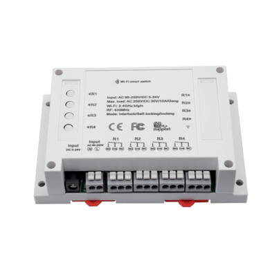 Smart Wi-Fi switch 4-channels for Din Rail