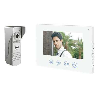 Wi-Fi smart video door phone with three monitors