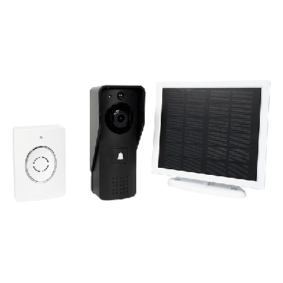 EL-IP09 Solar photo doorbell camera + chime set