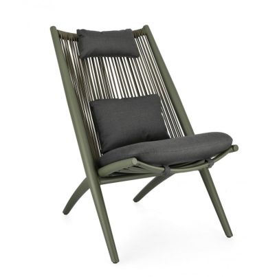 ALOHA GREEN LOUNGE ARMCHAIR W-C