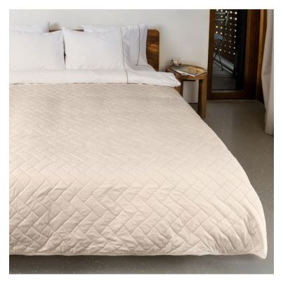 Bedspread DILIOS Velvet 240/260 cm, Ecru