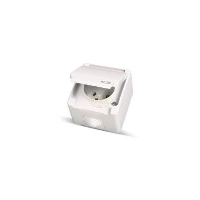 GUNSAN PCOM SOCKET IP54 WHITE