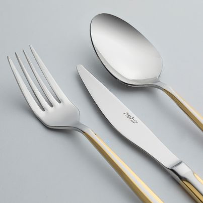 Cutlery MILANO 30pcs. Set, Gold Sandblast