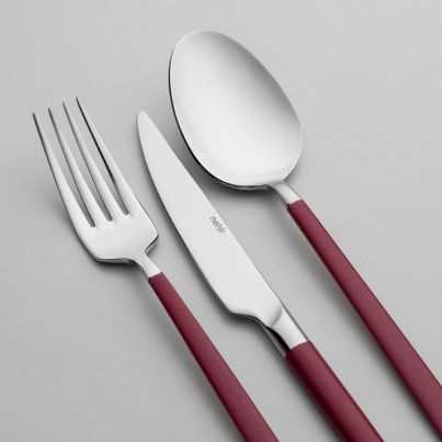 Cutlery DALYAN PEARL 18pcs. Set Sandblast/Maroon