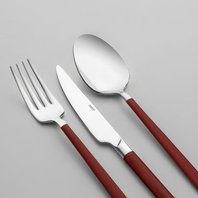 Cutlery DALYAN PEARL 18pcs. Set Sandblast/Red