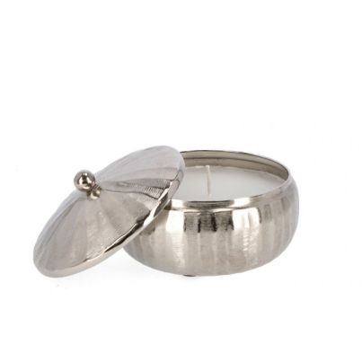 CHISEL CURVED SILVER CANDLE D18