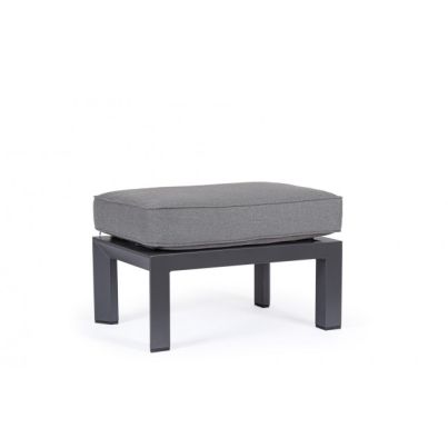 HENDRIX CHARCOAL PG61 OTTOMAN W-CUSH