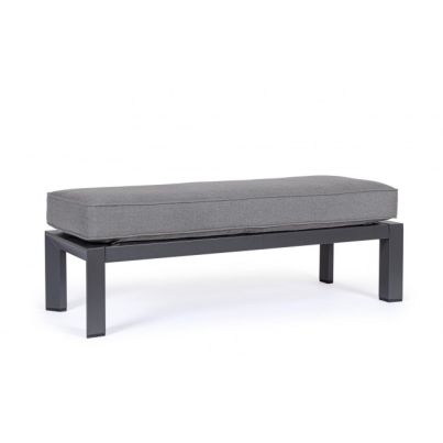 HENDRIX CHARCOAL PG61 BENCH W-CUSH