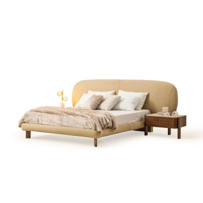 Bed ATLAS light brown/RITA 07