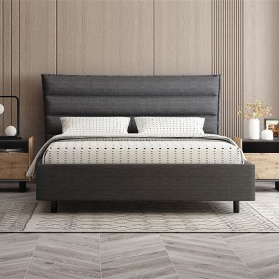 Bedstead with storage PIENA 160x200cm with headboard