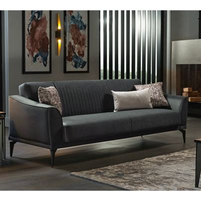 Three-seater sofa MONACO 230x88x84cm Nevada anthracite