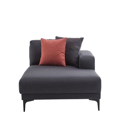 One-seater section with left armrest MARSES 99x175x78cm Remoni navy blue