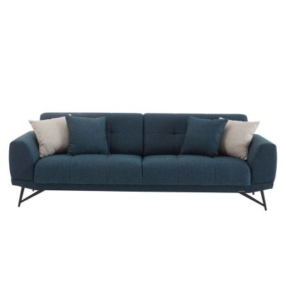 Three-seater sofa MATISSE 240x94x83cm Navy navy sea green