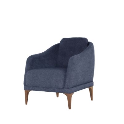 Wing chair SEUL 74x81x82,5cm Palma navy blue