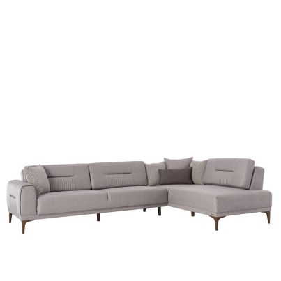 Corner sofa with left armrest SEUL 314x100x85cm grey