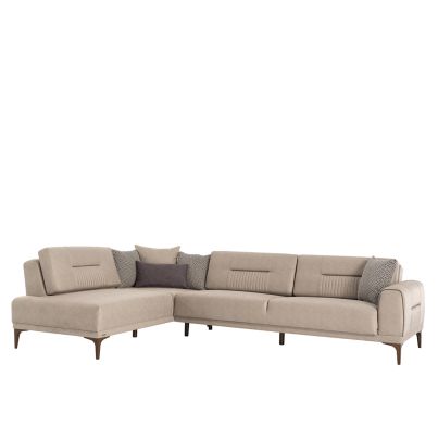 Corner sofa with right armrest SEUL 314x100x85cm cream