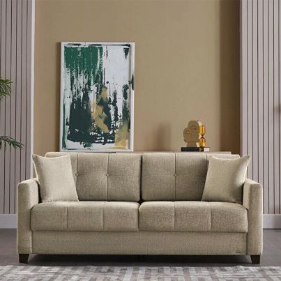 Three-seater sofa TWINSOFT 183x102x82cm Beatto beige