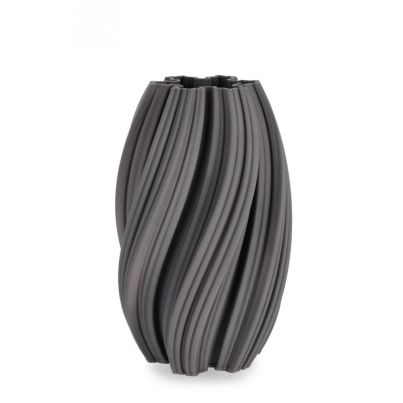 JOLEEN GREY VASE H31