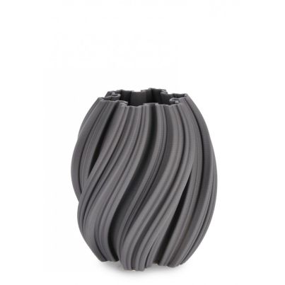 JOLEEN GREY VASE H21