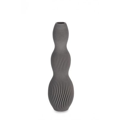 SVENNA GREY VASE H28