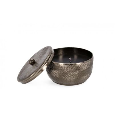CLAMP BLACK CANDLE W-LID D14