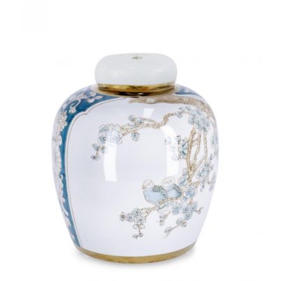 LIANG ROUNDED VASE W-LID H24