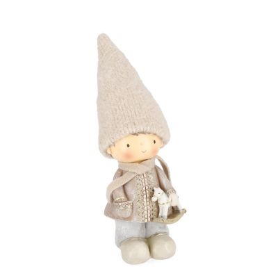 Bizzotto Decoration Christmas Boy figurine DELSEY 25cm
