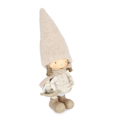 Bizzotto Decoration Christmas Girl figurine DELSEY 24,5cm