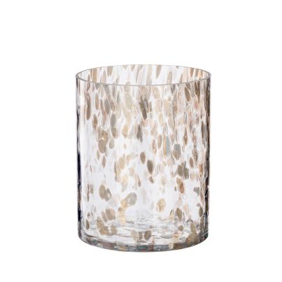 Bizzotto Christmas candle holder STRIPPLE brown