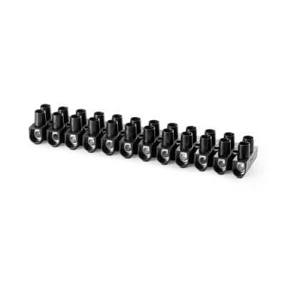 TERMINAL BLOCK 4MM2 HF 125C PA6, BLACK