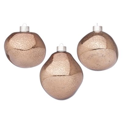 Bizzotto Christmas tree ornaments 3pcs. ORGANIC d10 brown