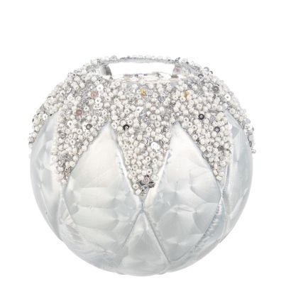 Bizzotto Christmas candle holder ALEIXA grey