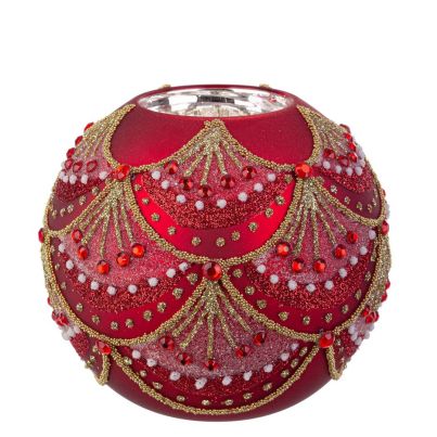 Bizzotto Christmas candle holder GLITZ