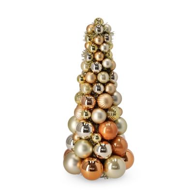 Bizzotto Christmas pine ball JOE 39.5cm gold