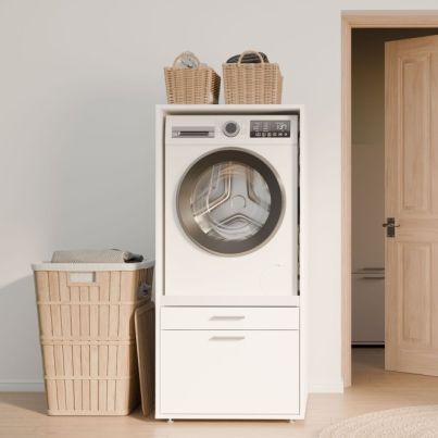 Washer cabinet TWENTY TWO, 66.8/143.3 cm, White