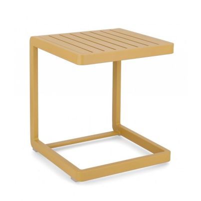 KONNOR MUSTARD COFFEE TABLE 40X40