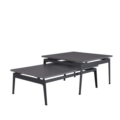 Coffee table LUCIDA 96.5x66x39.5cm grey