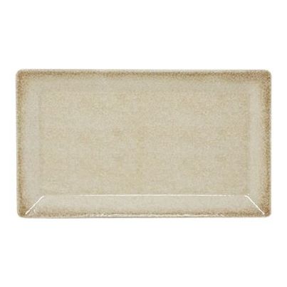 Rectangular Plate SATURNIA Sand 29x17.5 cm