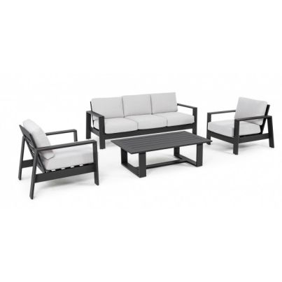 BALTIC CHARCOAL YK13 SOFA SET4 W-CUSH