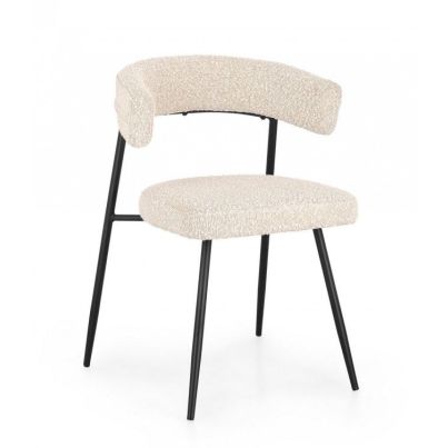 Amaia Ivory Fabric Chair 59x53x80