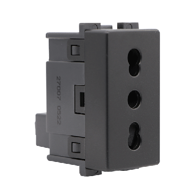 LECCE italian standart multi socket anthracite