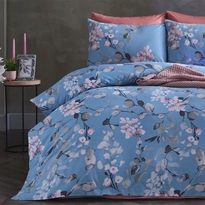 Double bedding set FESTIVAL BELLA 4pcs blue