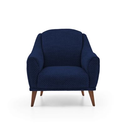 Wing chair BRITA dark blue 89/93/90cm