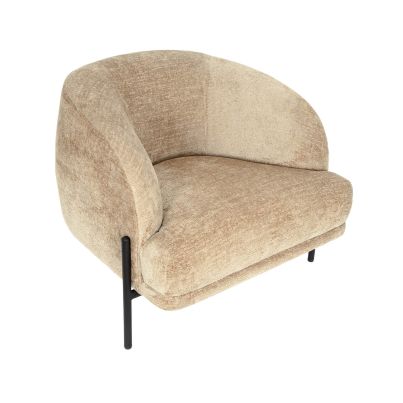 Wing chair FIKA beige/BERGE 1022