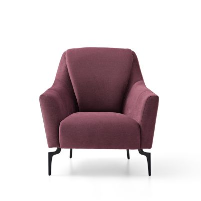 Wing chair GIZA burgundy 82/85/90cm