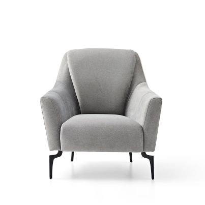 Wing chair GIZA grey 82/85/90cm