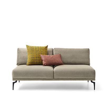 Two-seater sofa section GIZA armless beige 178/100/82cm