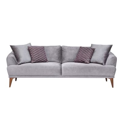 Three-seater sofa GIZA grey 230/100/82cm