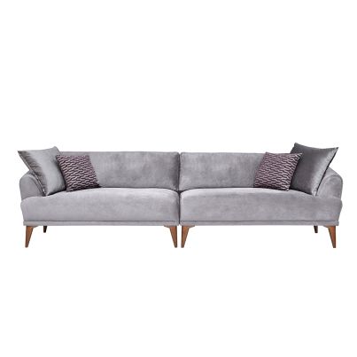 Four-seater sofa GIZA grey 290/100/82cm